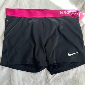 Nike pro spandex shorts